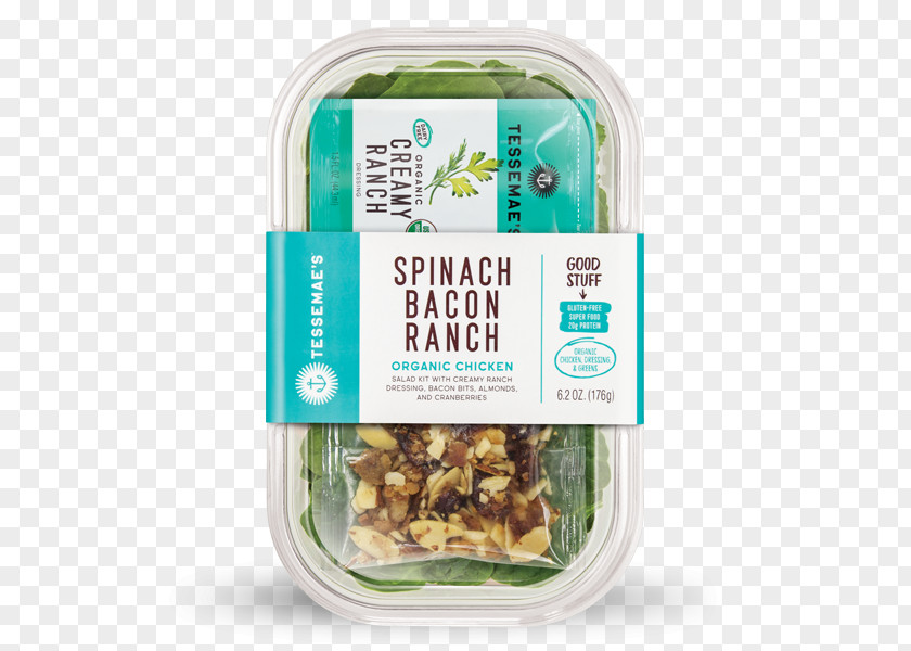 Bacon Vegetarian Cuisine Spinach Salad Organic Food Ranch Dressing PNG