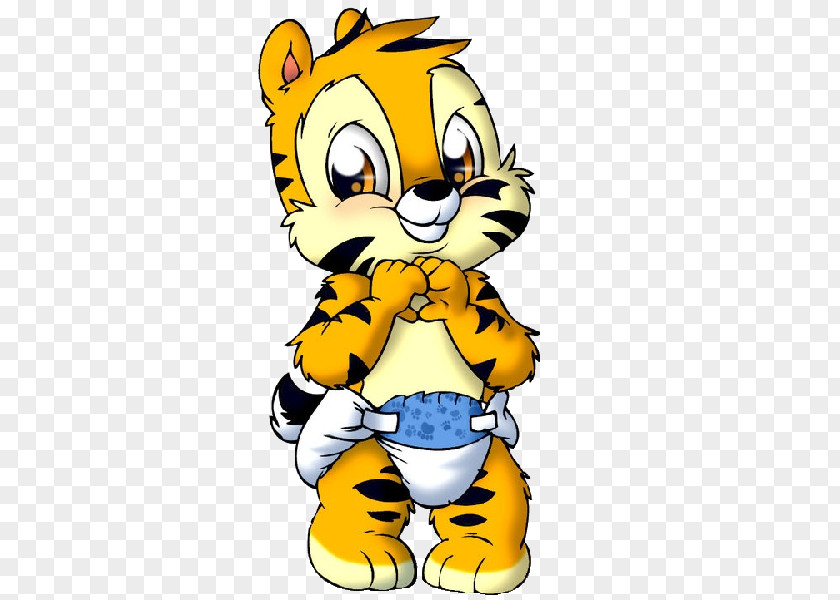 Cat Tiger Cubs Cartoon Clip Art PNG