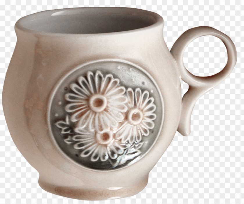 Pretty Creative Flower Print Kettle Water Bottle Coffee Cup PNG