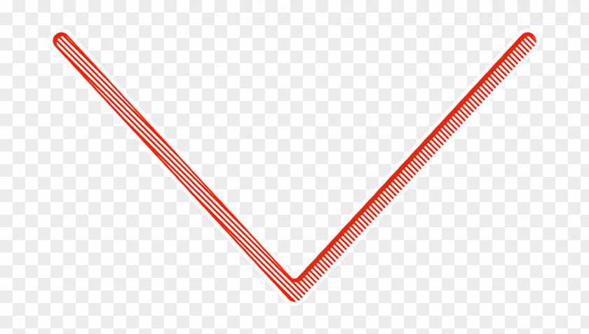 Triangle Red Arrow Icon Bottom Direction PNG