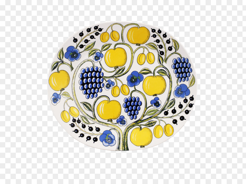 Promotion Style Plate Ceramic Platter Blue And White Pottery Circle PNG