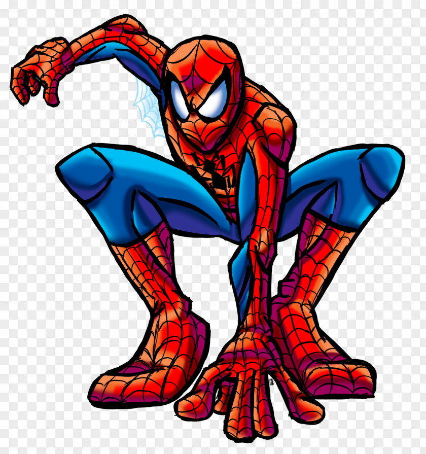Spider-man Spider-Man Bluebird Deadpool Superhero Drawing PNG