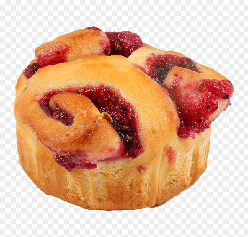Strawberry Éclair Danish Pastry Berliner PNG