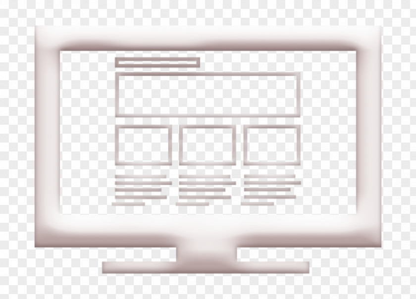 Symmetry Blackandwhite Modern Screen Icon Monitor Responsive Website Design On PNG