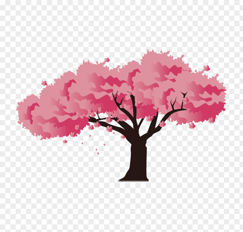 Tree,Cherry Blossoms Japan Cherry Blossom Illustration PNG