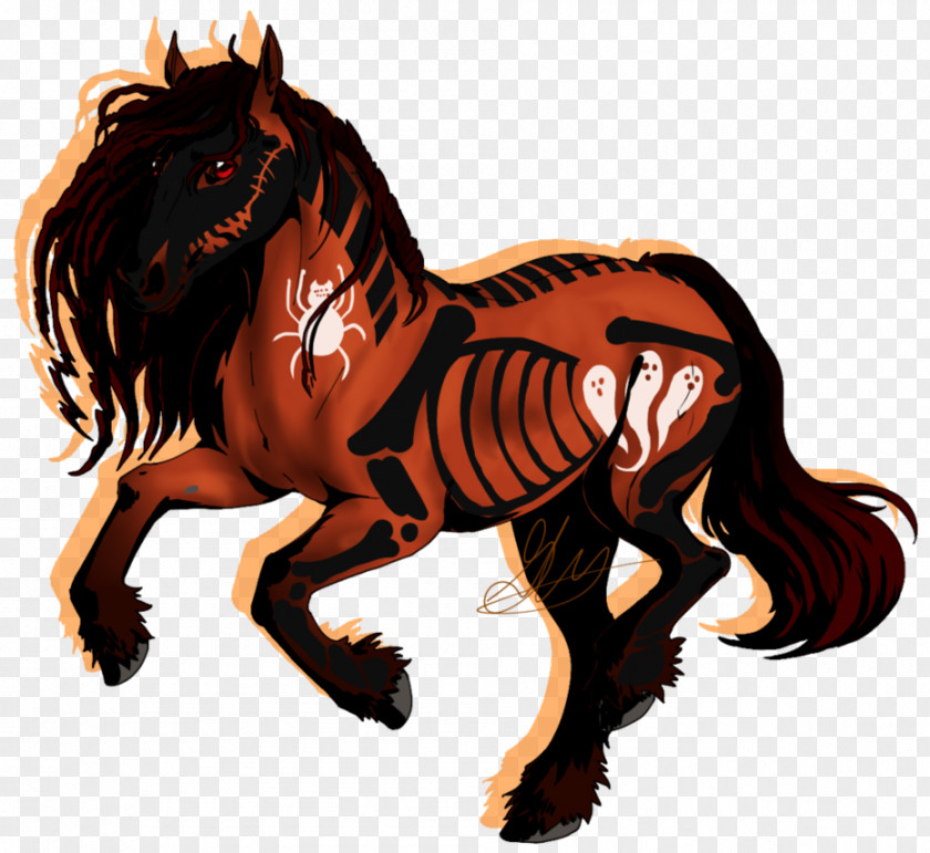 Artillery Mustang Pony Stallion Cat Halter PNG
