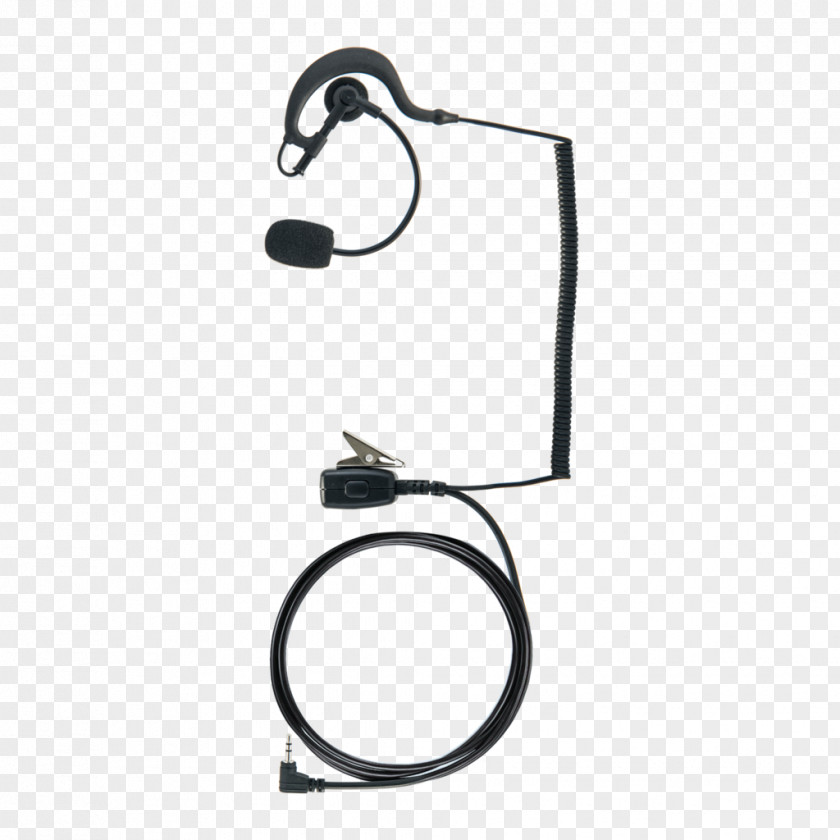 Boom Mic Microphone Two-way Radio Headset Push-to-talk Headphones PNG