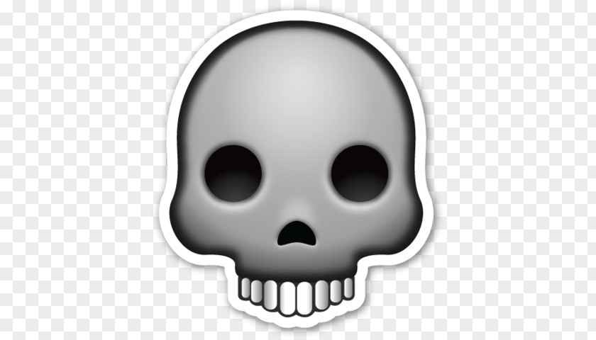 Emoji Human Skull Symbolism Sticker Skeleton PNG