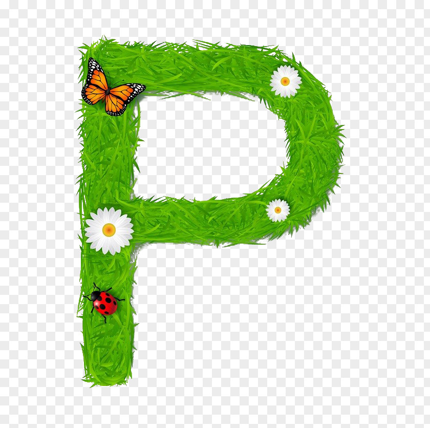 Environmentally Friendly Letter P Drawing Clip Art PNG