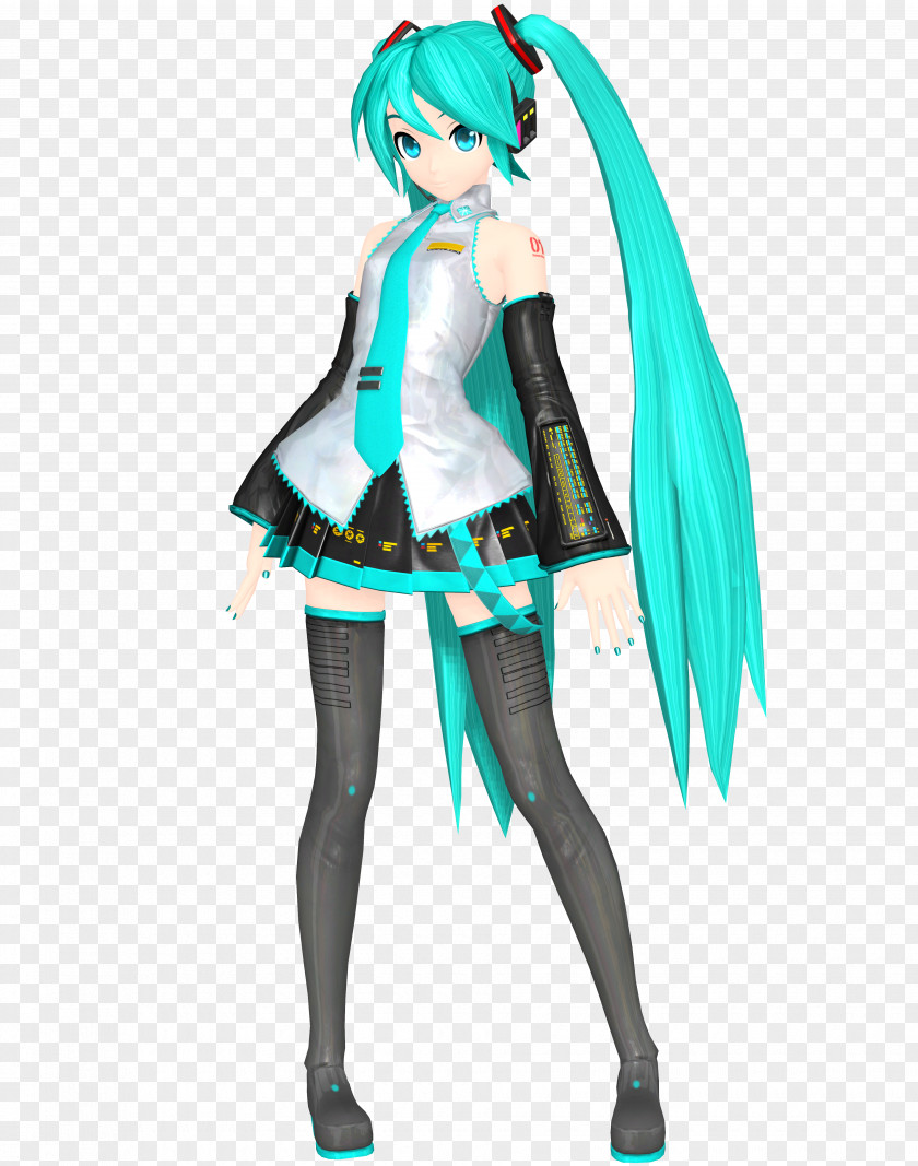 Hatsune Miku MikuMikuDance Metasequoia Model Niconico PNG