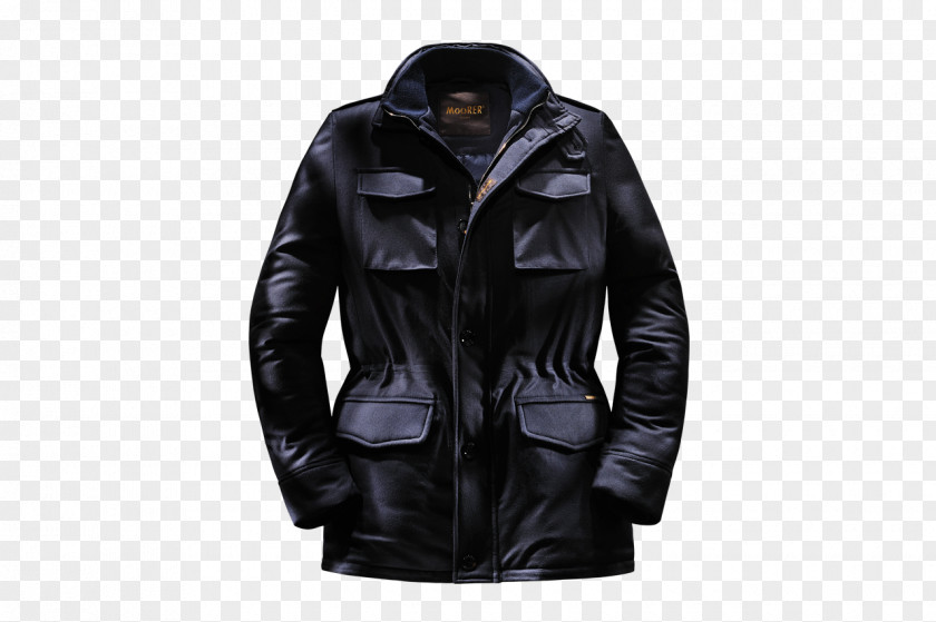Jacket Leather Zipper Pocket PNG
