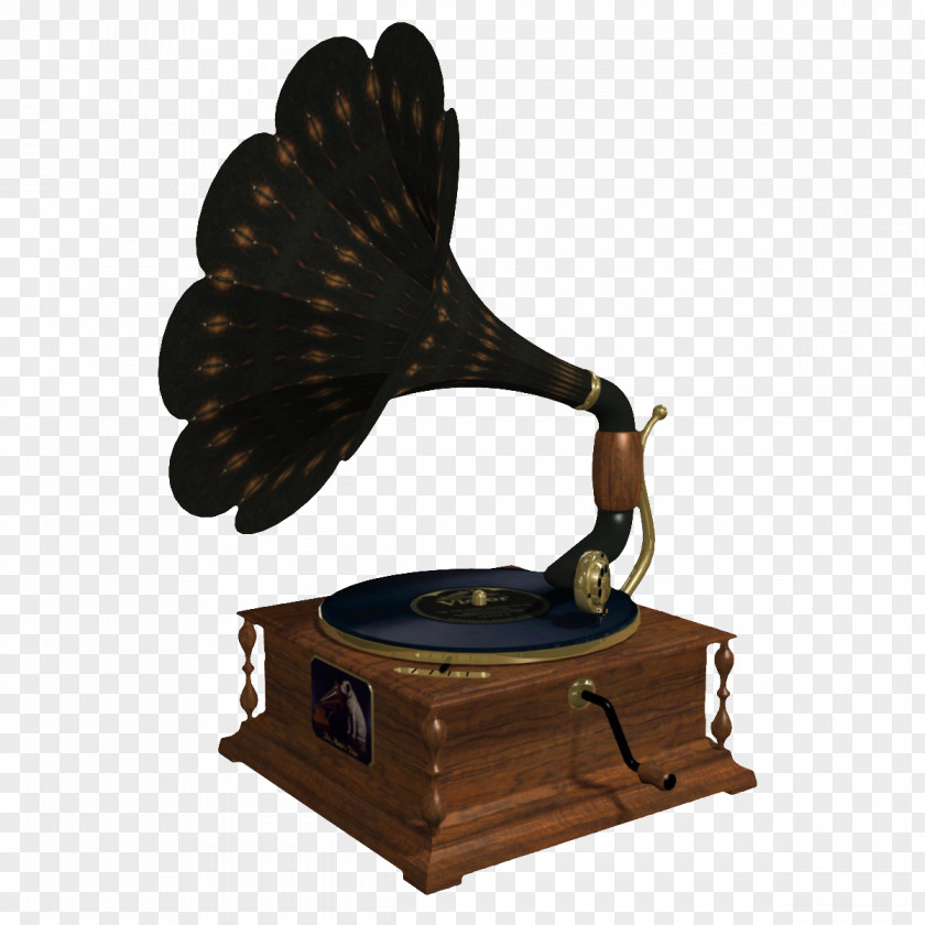 Retro Trumpet Jukebox TurboSquid Phonograph Autodesk 3ds Max PNG