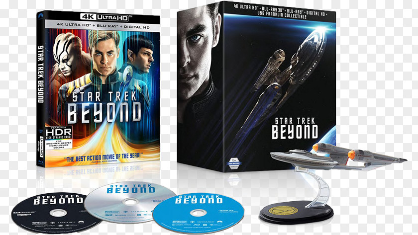 Star Trek Beyond Blu-ray Disc Ultra HD 4K Resolution DVD PNG