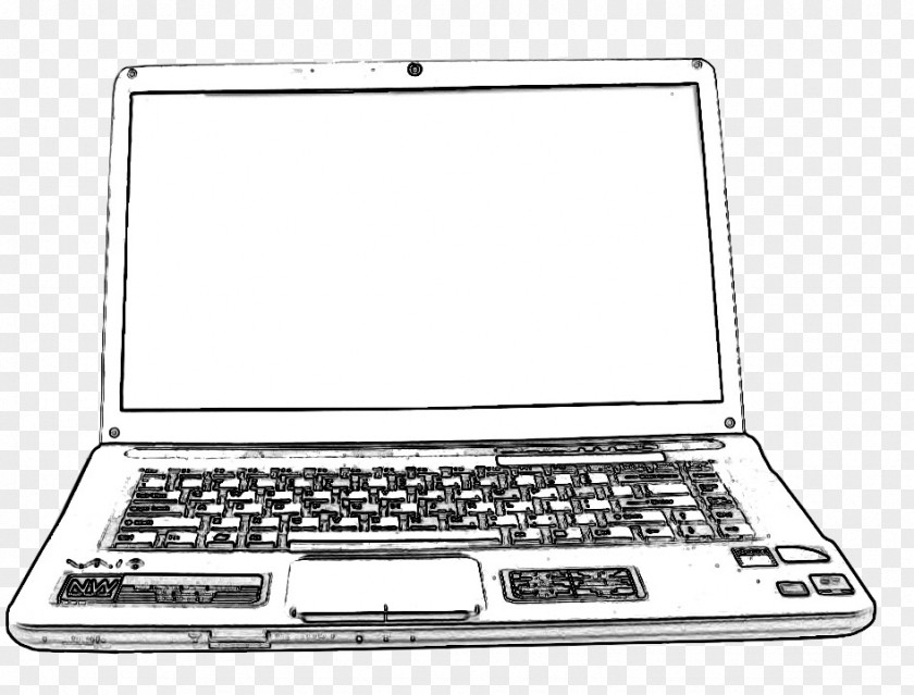 How To Draw A Computer Keyboard Sketch Drawing Laptop Image PNG