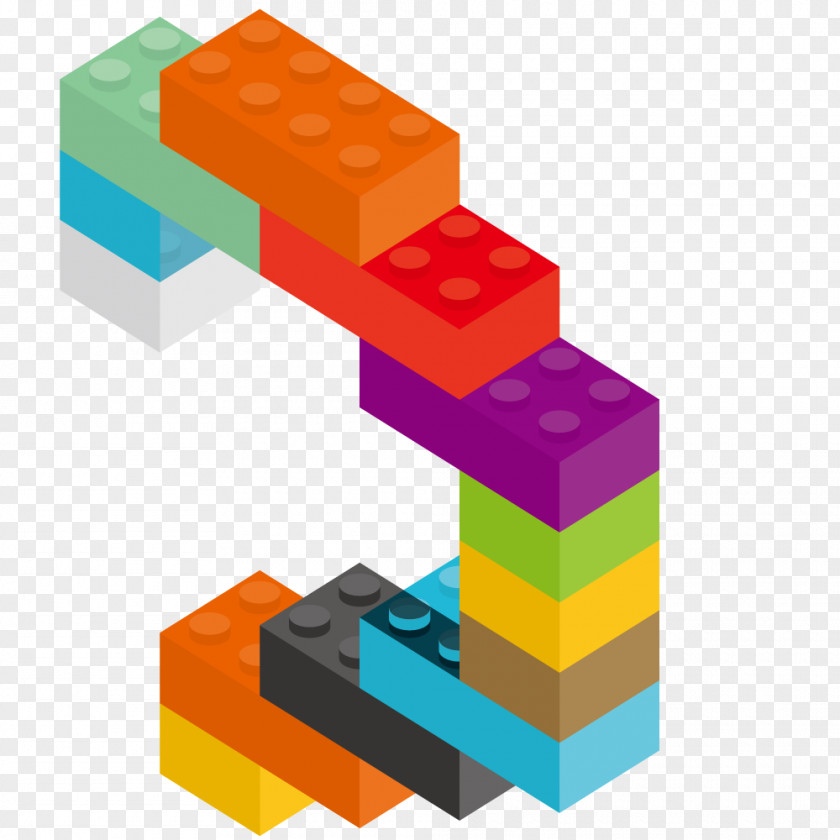 Vector Blocks Splicing Ppt Technology Elements LEGO Toy Block Exclamation Mark PNG