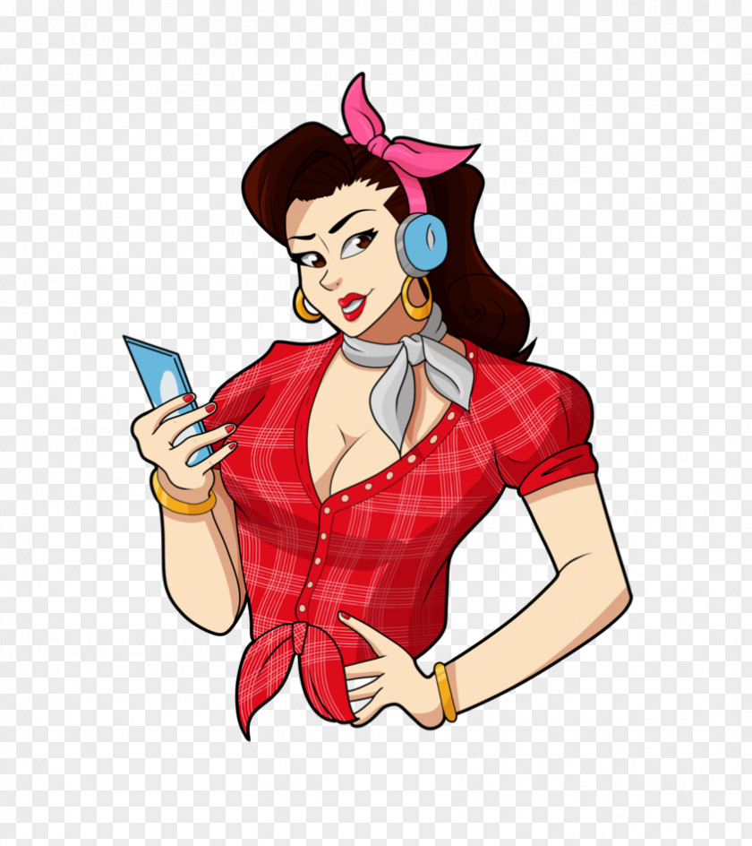 Costume Design Pin-up Girl PNG design girl , police dva fanart clipart PNG