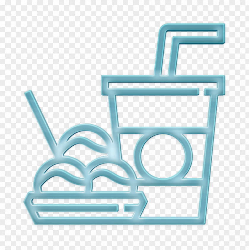 Logo Turquoise Food Icon Background PNG