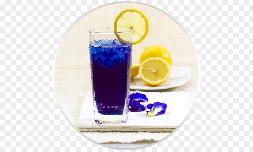 Tea Cocktail Garnish Flowering Butterfly Pea Flower PNG