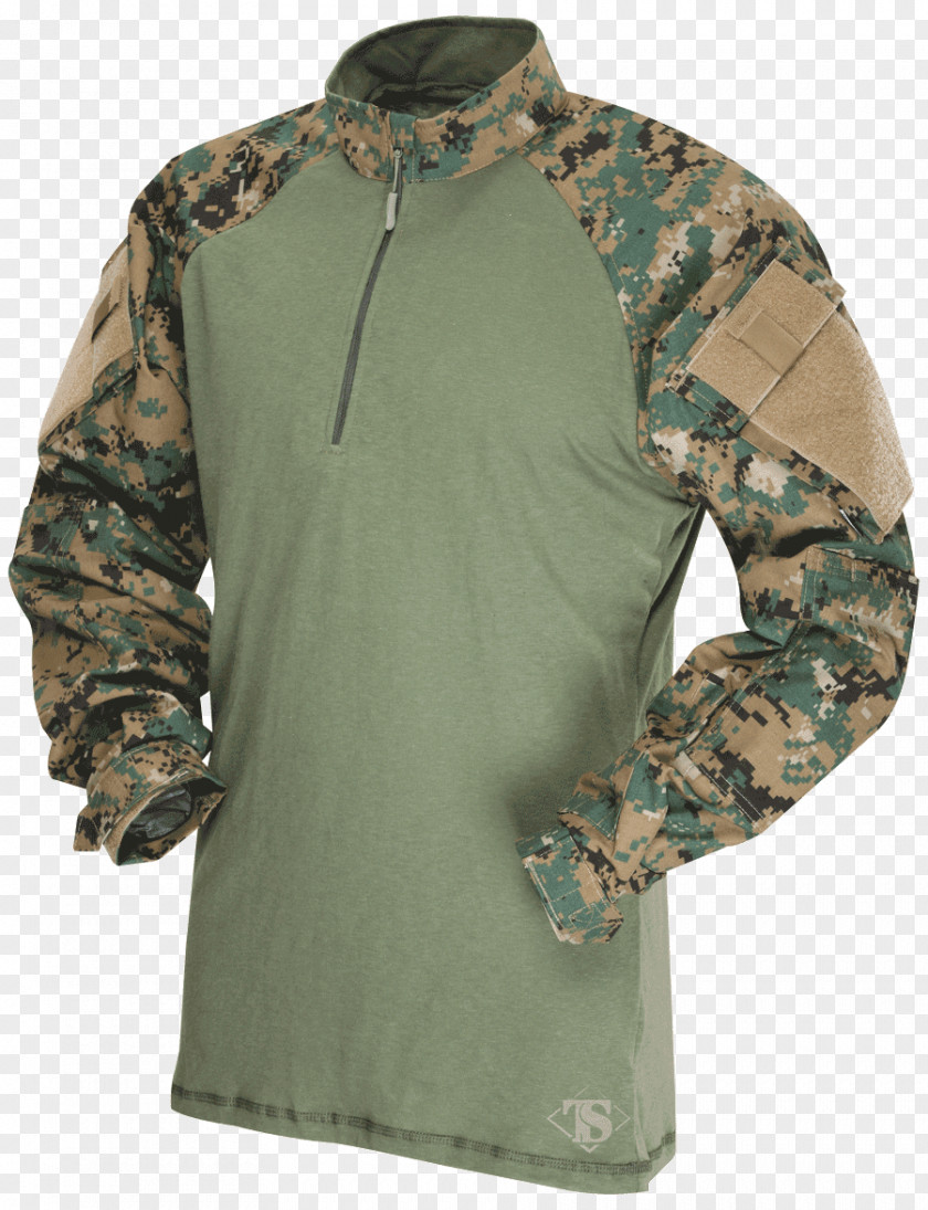Zipper Army Combat Shirt U.S. Woodland TRU-SPEC MARPAT PNG