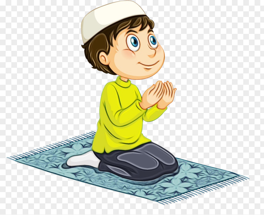 Child Salah Muslim Imam Man PNG