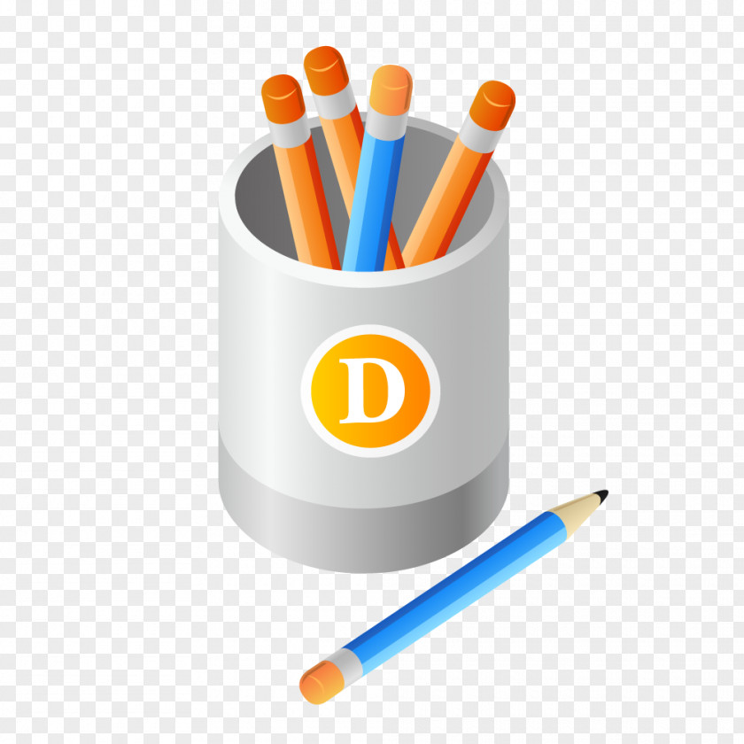 Color Pencil Pen Clip Art PNG