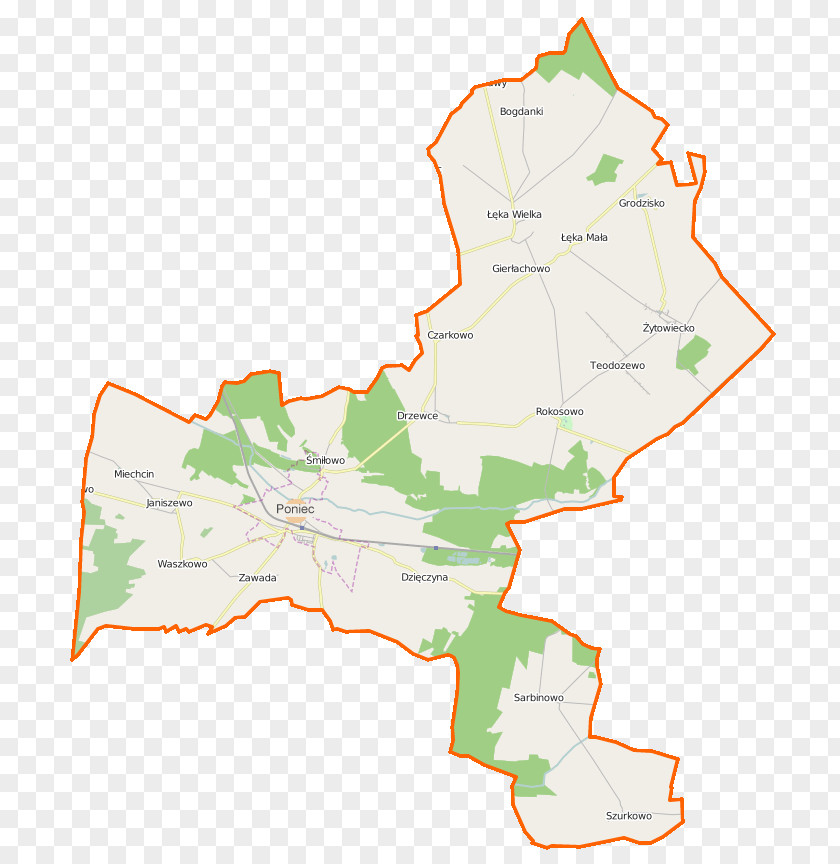Map Rokosowo, Greater Poland Voivodeship Zawada, Gostyń County Drzewce, Grodzisko, Kopanie, PNG