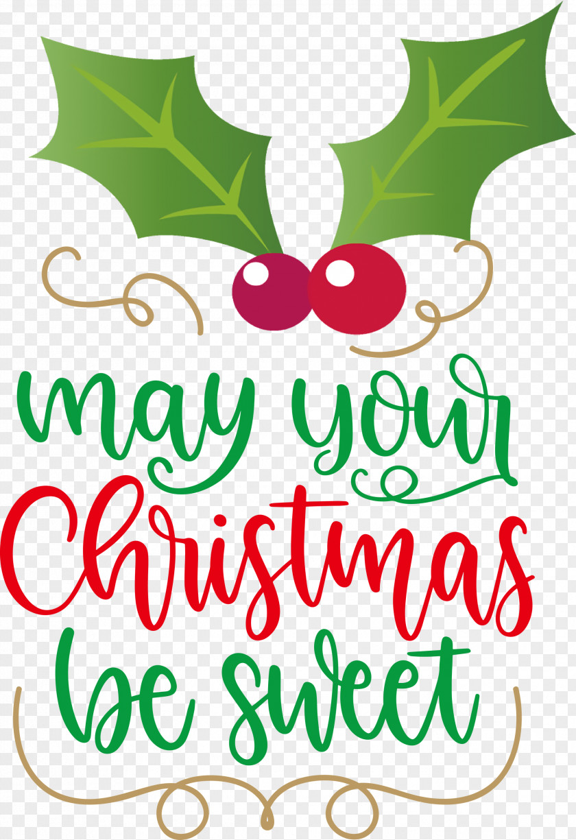 May Your Christmas Be Sweet Wishes PNG