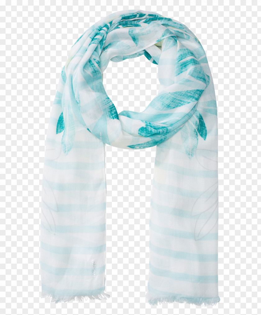 Scarf Neck Stole Microsoft Azure Turquoise PNG