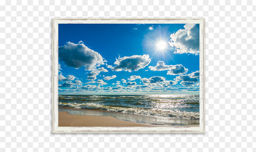 Aqua Frame Lake Michigan Grand Haven Beach Picture Frames Photography PNG