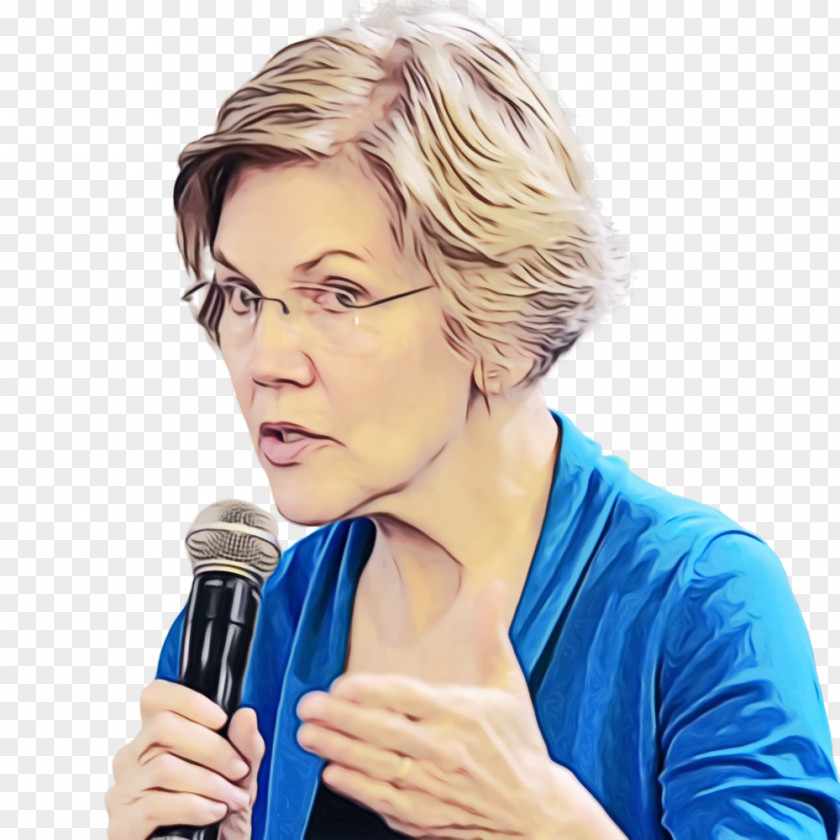 Elizabeth Warren Democratic Party United States Senate Microphone Wealth PNG