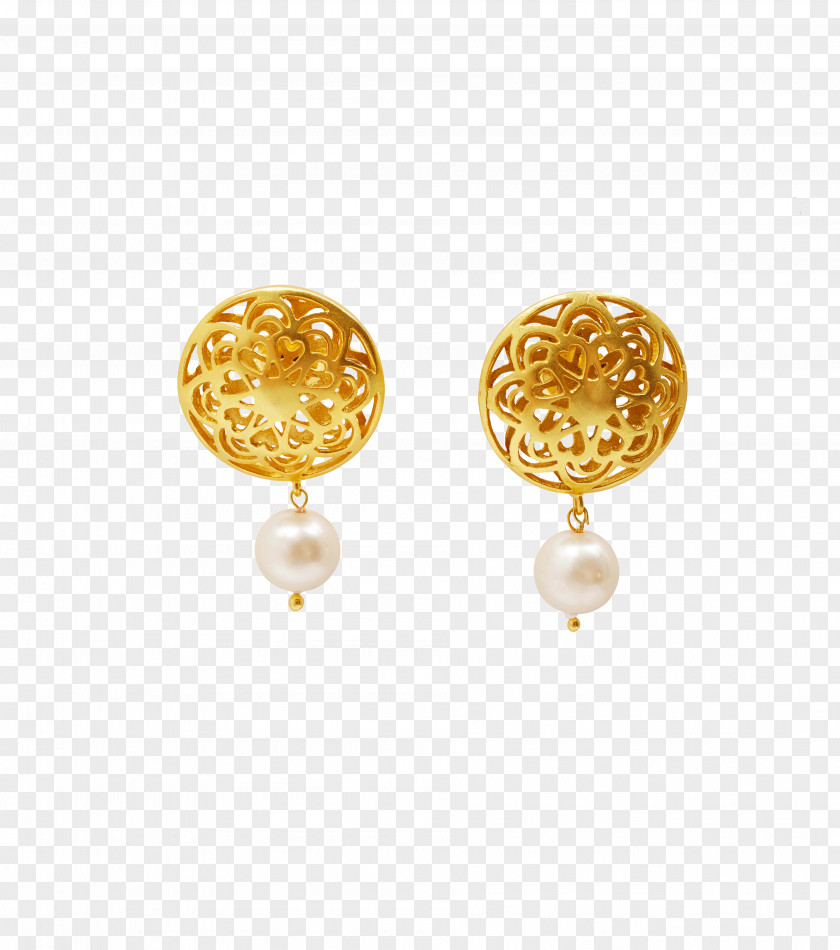Gold Earrings Pearl Earring Jewellery Choker Necklace PNG
