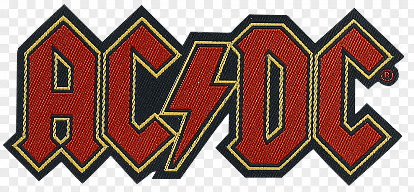 High Voltage ACDC Lane AC/DC Logo Heavy Metal Embroidered Patch PNG