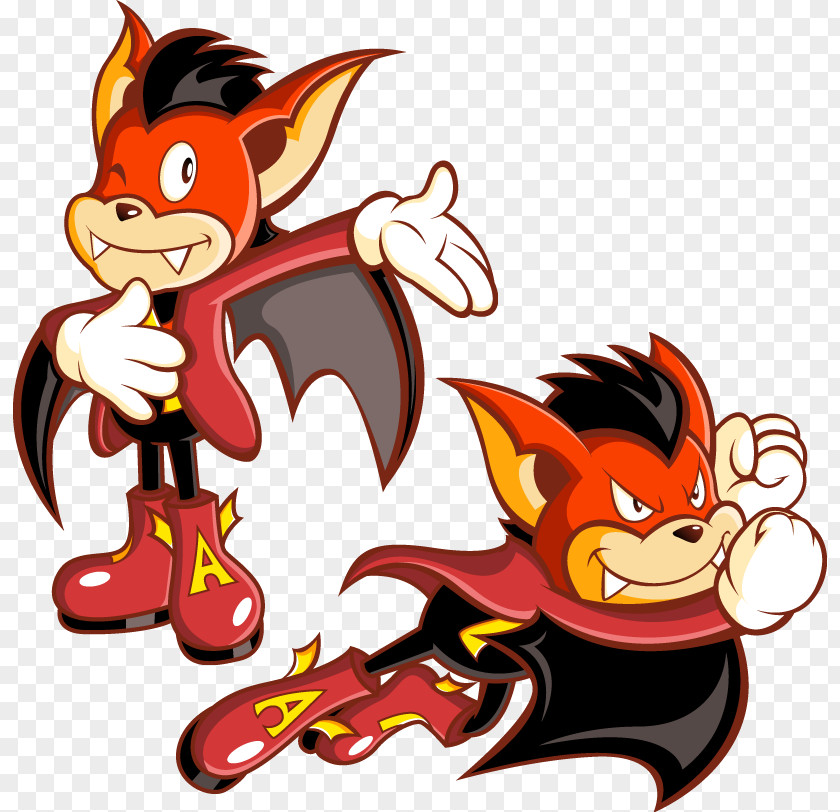 Sonic The Hedgehog Aero Acro-Bat Super Nintendo Entertainment System Zero Kamikaze Squirrel Art PNG