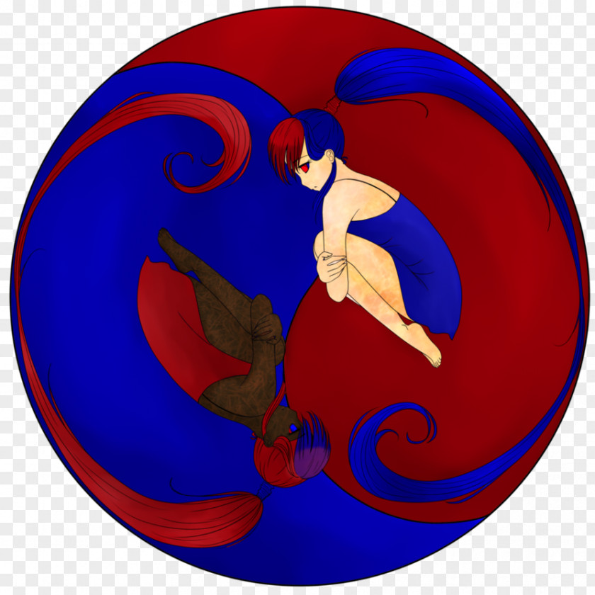 Ying Yang Cobalt Blue Circle Sphere Symbol PNG