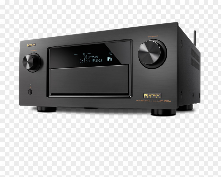 AV Receiver Denon AVR-X7200W Dolby Atmos Home Theater Systems PNG