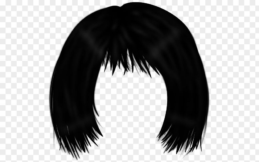 Hair Hairstyle Wig Black PNG