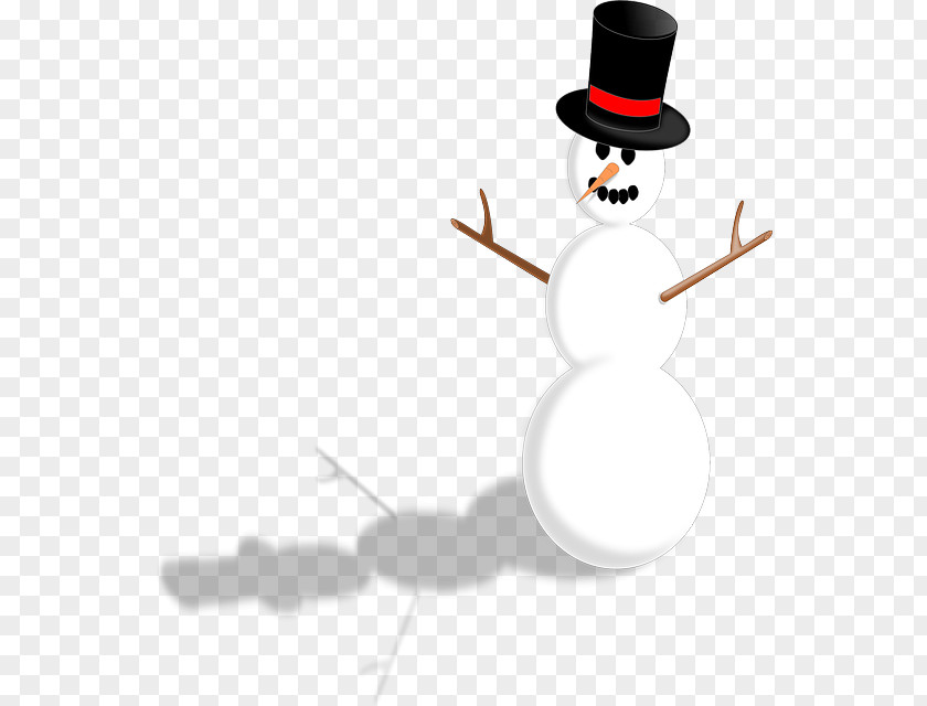 Snow Branches Snowman Christmas Clip Art PNG