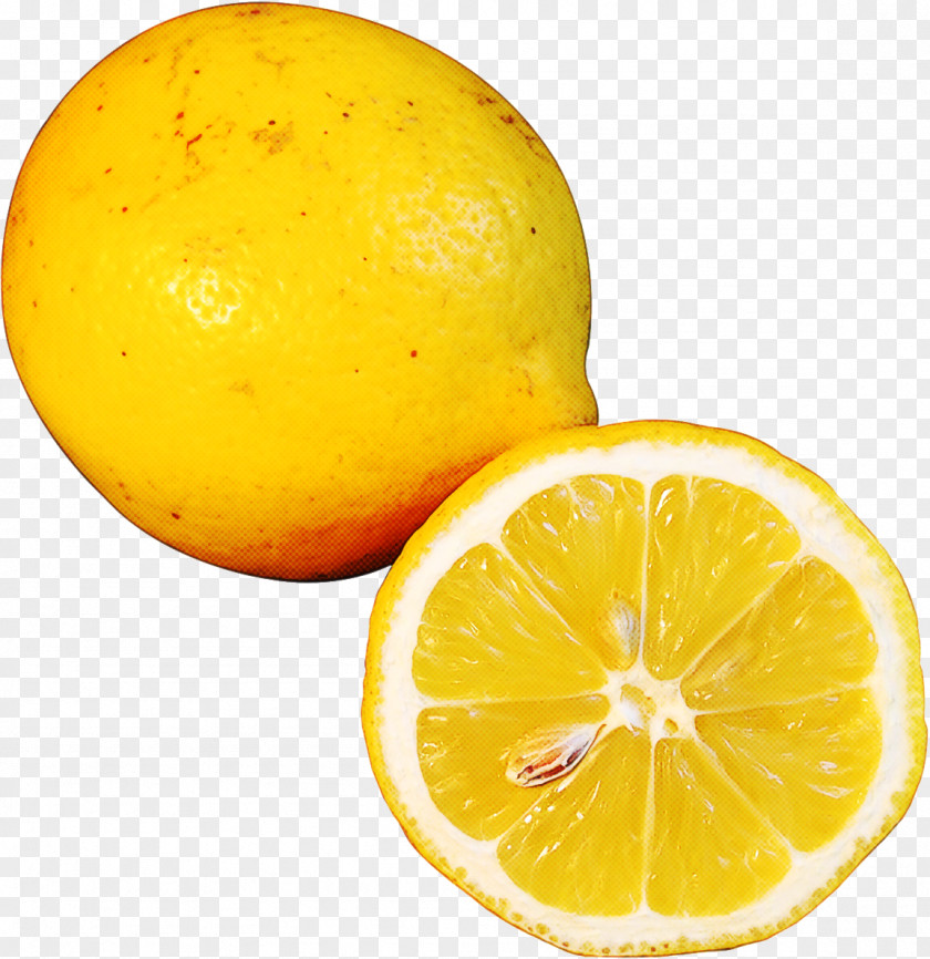 Sweet Lemon Peel Citrus Meyer Yellow Fruit PNG