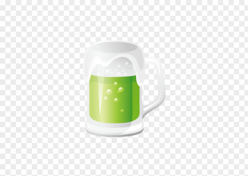 Vector Green Beer Mug Coffee Cup Glass Cafe PNG
