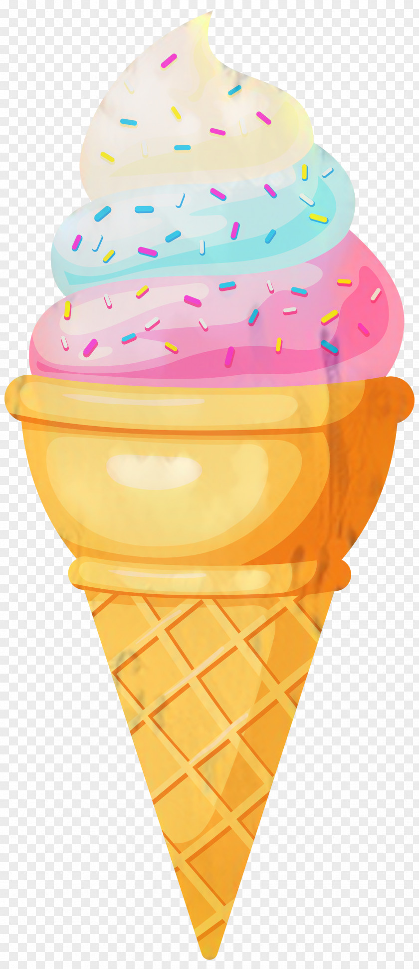 Dairy Cone Ice Cream Background PNG