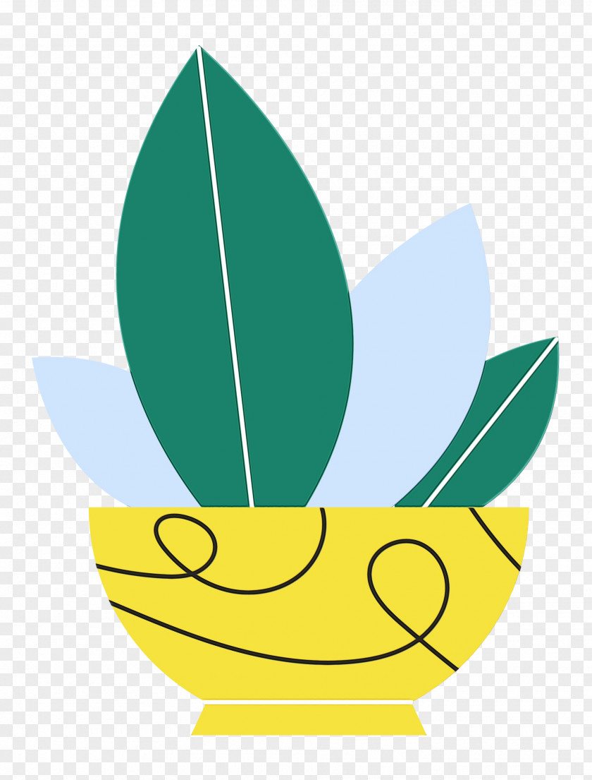 Leaf Flower Green Meter Line PNG