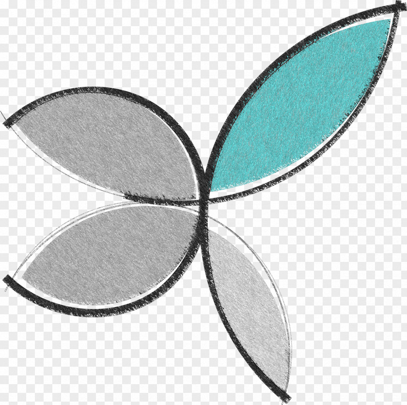 Design Teal Leaf PNG