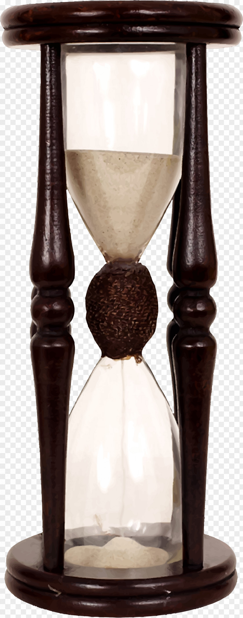 Hourglass Timekeeper Clock PNG