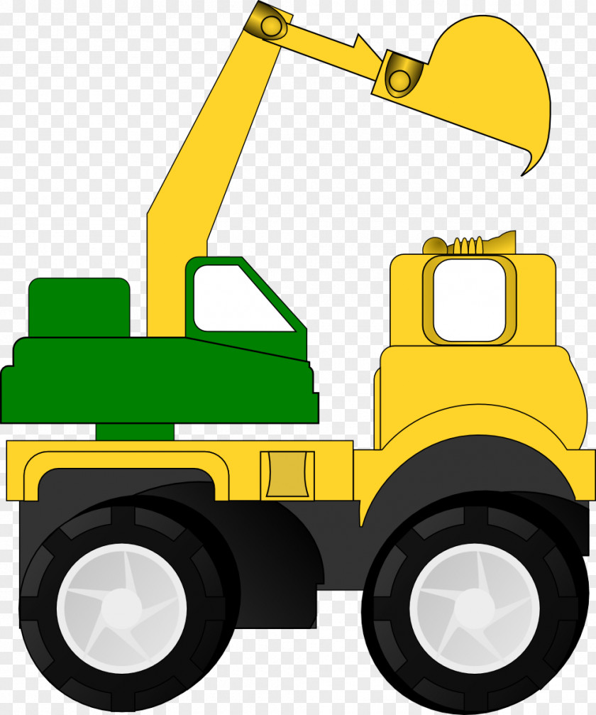 Truck Graphics Pictures Excavator Backhoe Loader Clip Art PNG