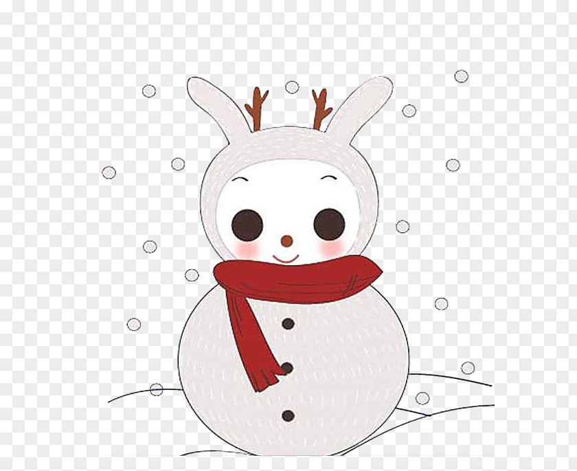 Christmas Snowman Cartoon Child Illustration PNG