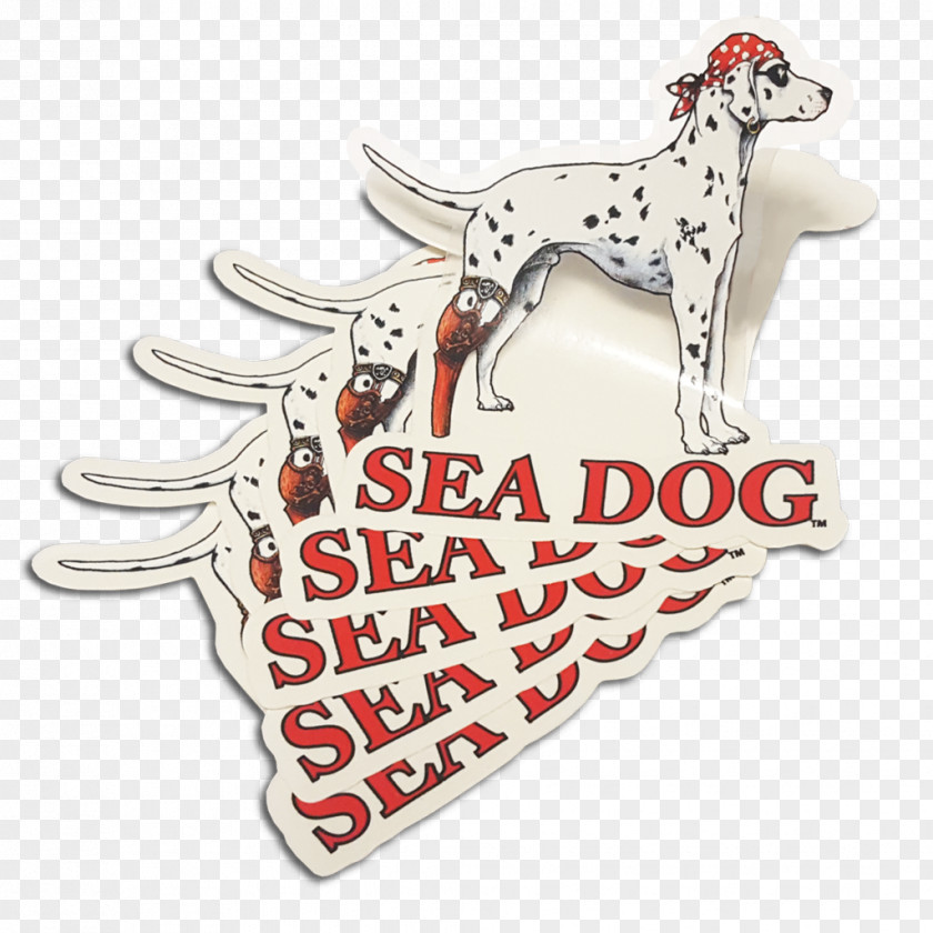 Old Sea Dog Boat Dalmatian Clothing Accessories Fashion Font Decal PNG