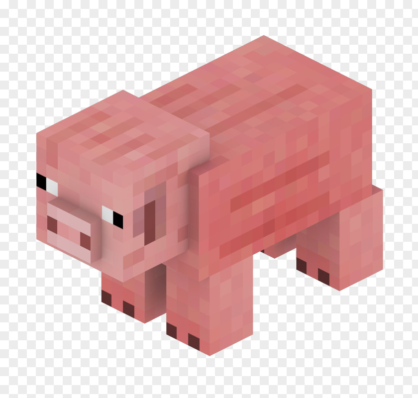 Pig Minecraft Mob Video Game Clip Art PNG