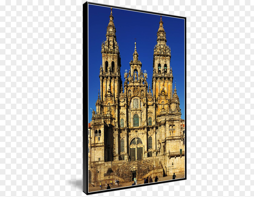 Santiago De Compostela Cathedral Of Gallery Wrap Spire Martín Tours PNG