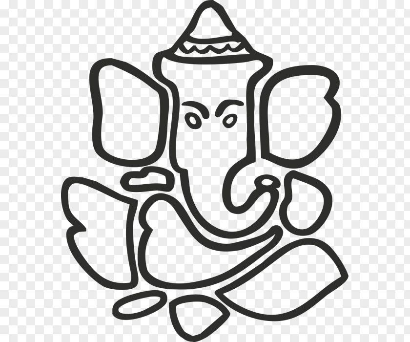 Ganesha Hinduism Elephant Drawing Deity PNG