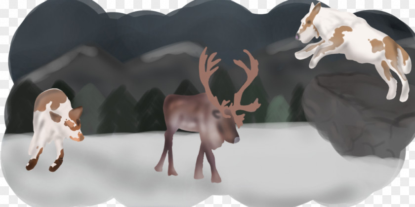 Reindeer Cattle Fauna Wildlife PNG